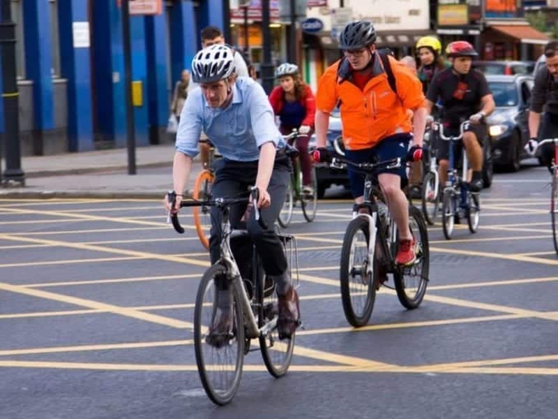 Commuters Cycling to Work